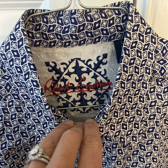 Robert Graham Other - Robert Graham Blue and White Dress Shirt